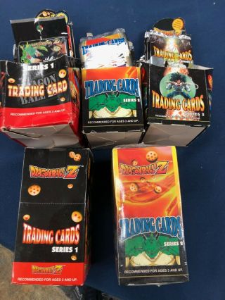 Dragonball Z Series 1,  2,  3 Artbox Trading Cards 108 Booster Packs 1999