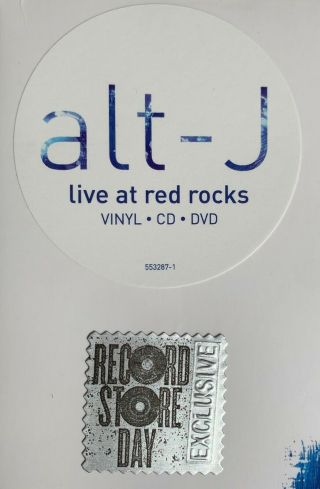 LIMITED EDITION alt - J - Live At Red Rocks RSD - Blue Vinyl w/ CD & DVD 3