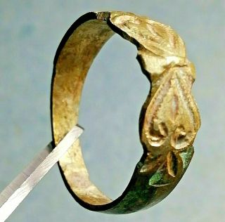 Extremely Ancient Bronze Wedding Ring Roman Rare Legionary Artifact Authentic