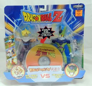 Dragonball Z Ss Teen Vs Perfect Cell Jakks Pacific 2004 Bonus Cd Series 8