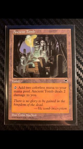 Ancient Tomb Land - Tempest,  Nm Mtg Magic The Gathering,  Tcg Low