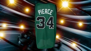 Paul Pierce Autographed Custom Boston Celtics Green Jersey Jsa Authenticated