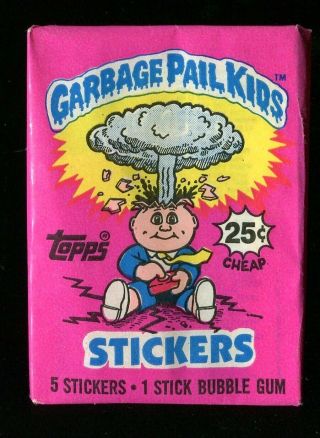 1985 Topps Garbage Pail Kids Series 1 Factory Wax Pack Series
