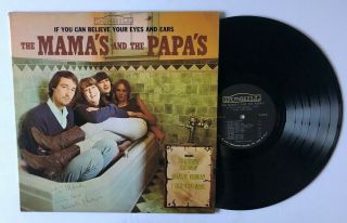 The Mamas And The Papas If You Can Lp Dunhill D50006 Us 1966 Vg,  Signed 8e