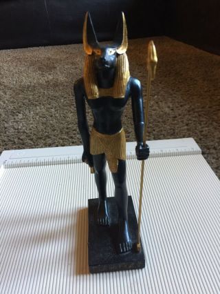 Ancient Egyptian God Anubis The Jackal 8.  5 " Sculpture