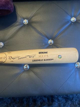 Willie Mays Autographed Signed Full Size Baseball Bat “say Hey” Authentication