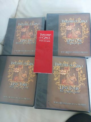 Tapestry Of Grace Complete Year Two,  2,  Units 1 - 4 Binders Between Ancient&modern
