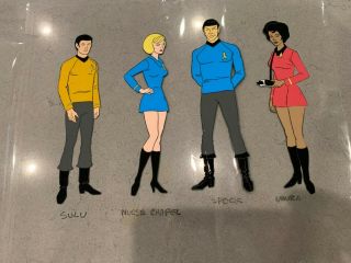 Star Trek Animated Series Cels - & Authentic By Filmation One Of A Kind