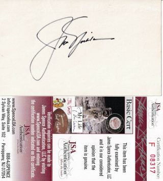 Golfer Jack Nicklaus " The Golden Bear " Autograph 3x5 Index Card Jsa Certified
