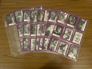 1963 Rosan Terror Monsters,  Series 2,  Arch Back,  Complete Set Of 66 Cards