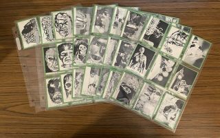1963 Rosan Terror Monsters,  Series 1,  Complete Set Of 64 Cards