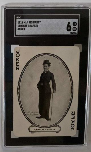 1916 M.  J.  Moriarty Charlie Chaplin Joker Card From The Movie Souvenir Company