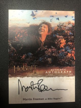 The Hobbit The Desolation Of Smaug Auto Card - Martin Freeman - Bilbo Baggins