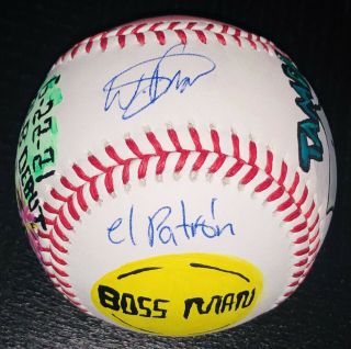 Wander Franco Signed Tampa Bay Rays Autographed Mlb 1/1 Art Baseball Jsa & Usasm