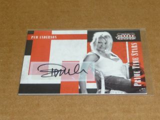2011 Panini Americana Pam Pamela Anderson Autograph/auto Prime Time /29 O4964
