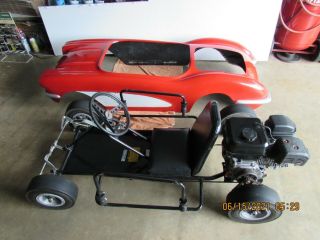 Vintage Manco 1959 1960 59 60 Chevy Corvette Vette Go Kart Cart A Beauty