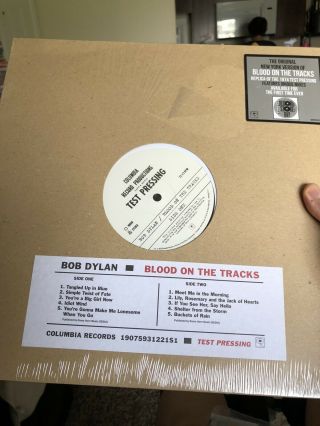 Bob Dylan - Blood On The Tracks Ny Test Pressing Limited 1st Release Rsd