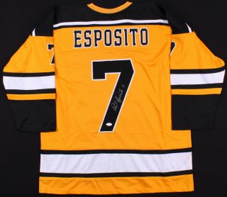 Phil Esposito Autographed Custom Jersey (boston Bruins) - Jsa