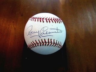 Rocky Colavito Indians Dodgers Yankees All - Star Signed Auto Oml Baseball Jsa