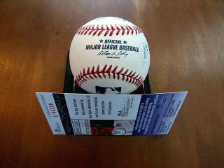 ROCKY COLAVITO INDIANS DODGERS YANKEES ALL - STAR SIGNED AUTO OML BASEBALL JSA 2