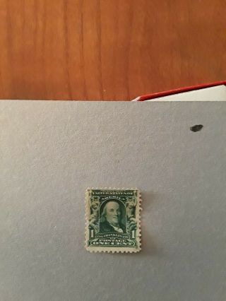 Vintage Ben Franklin 1 Cent Us Postage stamp 1902.  Rare Highly collectible 2