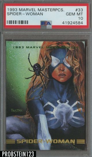 1993 Marvel Masterpieces 33 Spider - Woman Psa 10 Gem