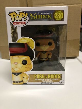 Funko Pop Movies - Shrek - Puss In Boots 280 - Vaulted/retired Rare
