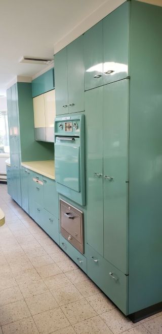 St Charles Metal Mid Century Kitchen Cabinets