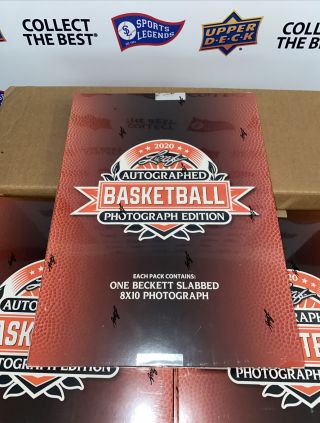 2020 - 21 Leaf Autographed Basketball Photograph Edition Factory Box 8x10