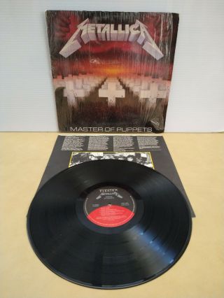 Metallica Master Of Puppets 1986 Vinyl Lp In - Shrink Vg,