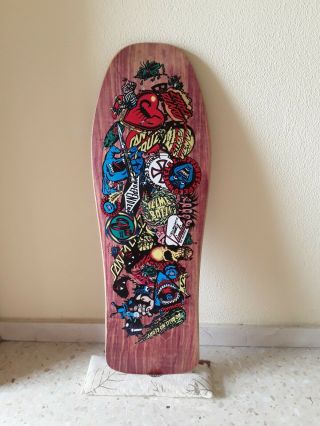 Nos Og Vintage Santa Cruz Skateboard Deck 80 