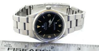 Rolex Explorer 5500 vintage 1970 SS automatic men ' s watch with Black dial 2
