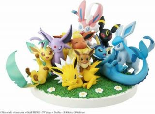 Pokemon Eevee Friends Complete Figures Megahouse G.  E.  M.  Ex Series Japan Official