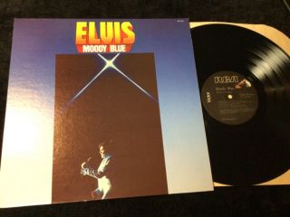 Elvis Presley Aql1 - 2428 Moody Blue Mega Rare Black Vinyl Record