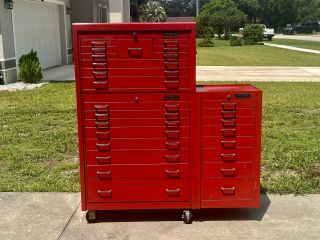 Vintage Matco Tools Box - Chest - Size Cabinet Set - Rare - The Only One On Ebay