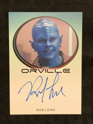 The Orville Archives Rob Lowe As Darulio Bordered Auto Autograph Archive Box Exc