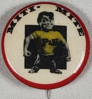Vintage Miti Mite P&h Harnischfeger Milwaukee Advertising Pin Pinback Scarce