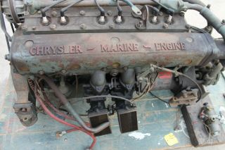 Vintage Chrysler Marine Engine & Transition Flathead 6 Chris Craft / Century
