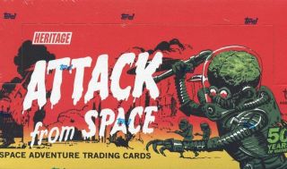 Mars Attacks Topps Heritage Attack From Space Card Box 24 Pack Factory