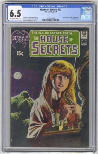 House Of Secret 92 Cgc 6.  5 Vintage Dc Comic Key Berni Wrightson 1st Swamp Thing