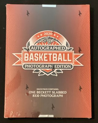 2020 Leaf Autographed Basketball Photograph Edition Box
