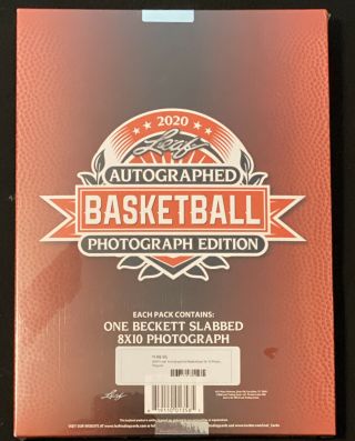 2020 Leaf Autographed Basketball Photograph Edition Box 2