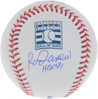 Rod Carew Minnesota Twins Signed Hall Of Fame Logo Baseball With " Hof 91 " Insc