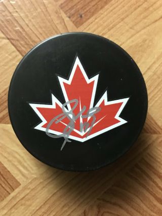 Sidney Crosby Autographed Auto Signed Puck Canada World Cup Of Hockey 2016