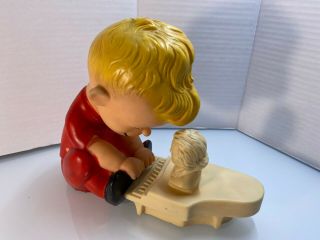 Vintage 1960 Hungerford Peanuts Schroder Doll W/piano