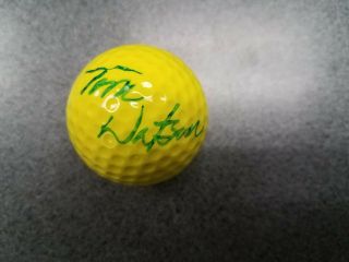 Tom Watson Signed Golden Ramball Golf Ball Jsa Letter Of Authentication