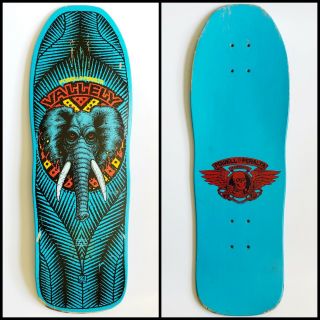 Powell Peralta Vintage Mike Vallely Elephant Blue 80’s Skateboard Deck