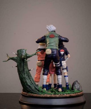 SHARK - Studio Naruto Team 7 Kakashi Naruto Sasuke Sakura Figure Resin statue 3