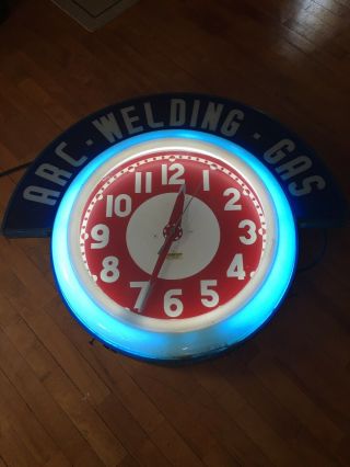 Vintage Electric Neon Clock Company Clock