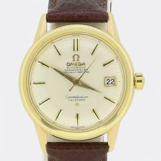 Vintage Omega Automatic Constellation Calendar Gents Wristwatch 18ct Yellow Gold